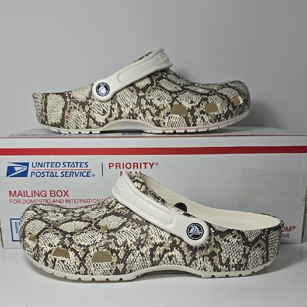 Crocs Snake Skin Clogs